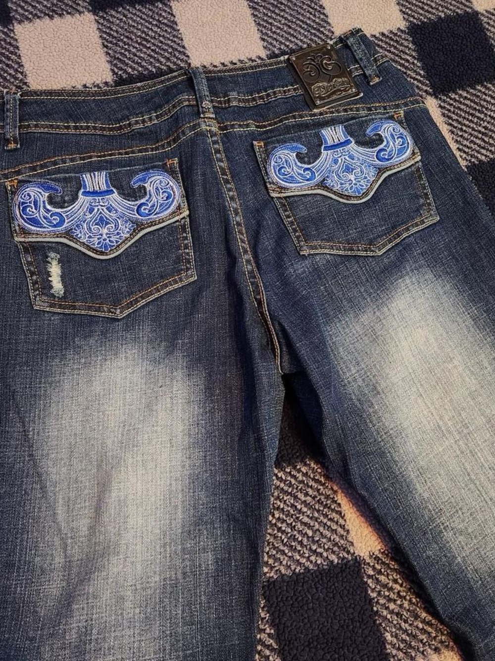 Y2k grunge mcbling dereon jeans